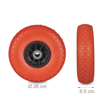 2er Set PU Sackkarrenräder 3.00-4