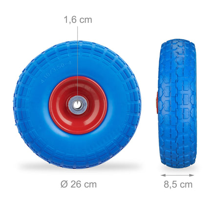 Lot de 2 pneus de brouette en PU