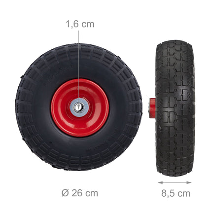 2er Set PU-Schubkarrenreifen