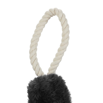 Lot de 2 butées de porte en corde noires