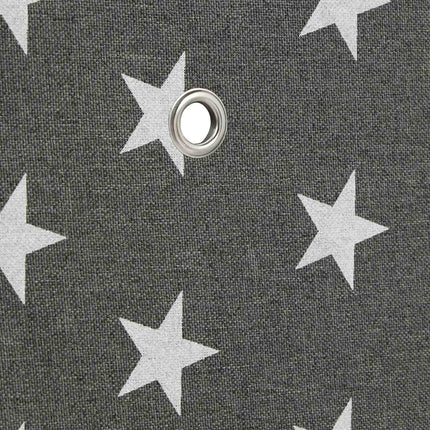 Lot de 2 boîtes de rangement à motif étoile, organiseurs en tissu