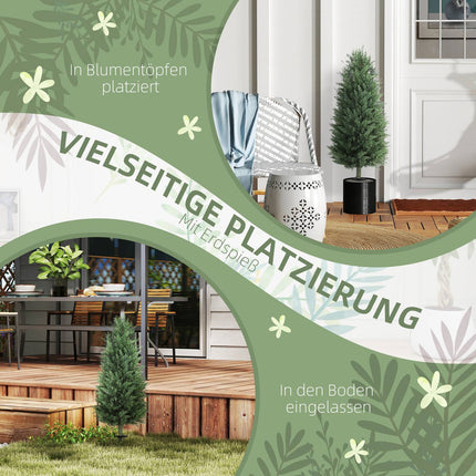 Künstliche Zypressenbäume, 831 UV-beständige Blätter pro Baum