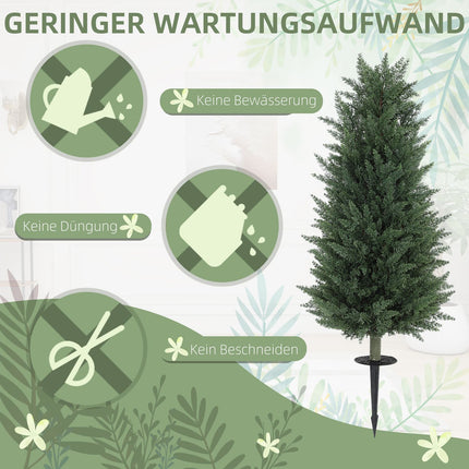 Künstliche Zypressenbäume, 831 UV-beständige Blätter pro Baum