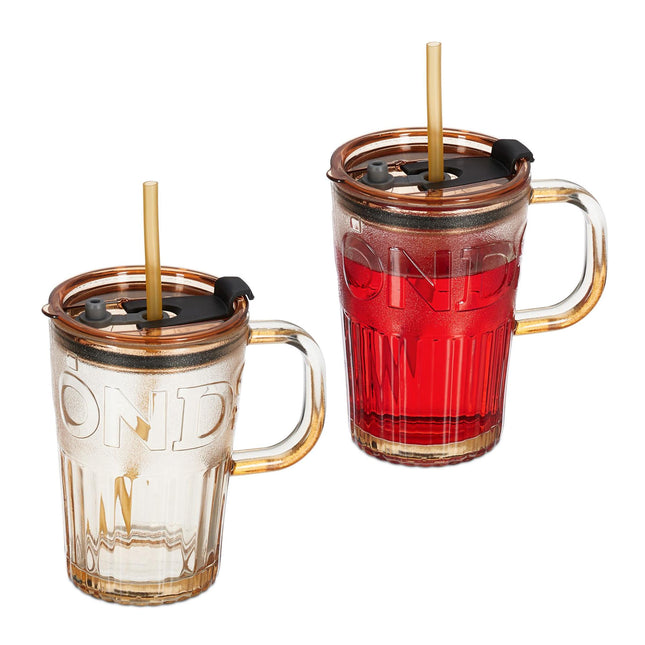 2er-Set Trinkgläser mit Henkel