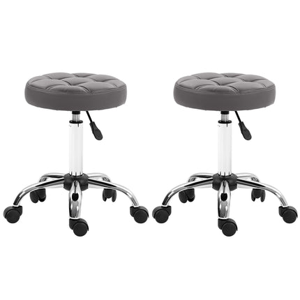 Höhenverstellbare Rollhocker, 2er-Set