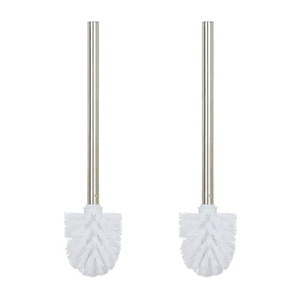 Lot de 2 brosses WC blanches