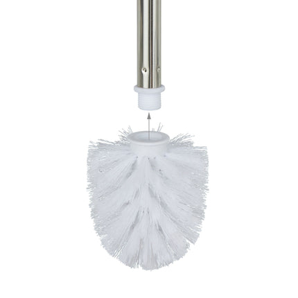 Lot de 2 brosses WC blanches