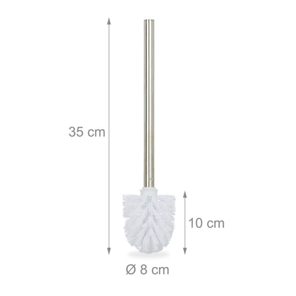 Lot de 2 brosses WC blanches
