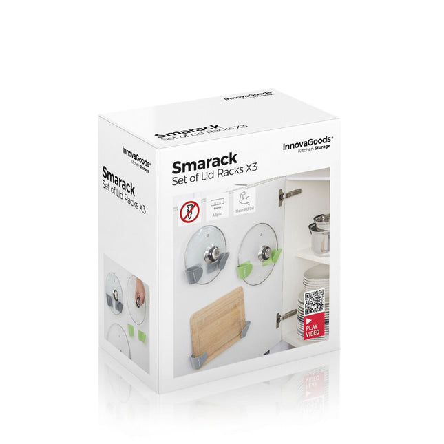 3er-Set Klebehalter für Topfdeckel Smarack InnovaGoods