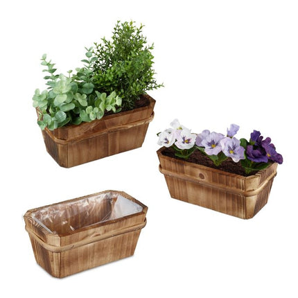 Ensemble de 3 petites boîtes à fleurs