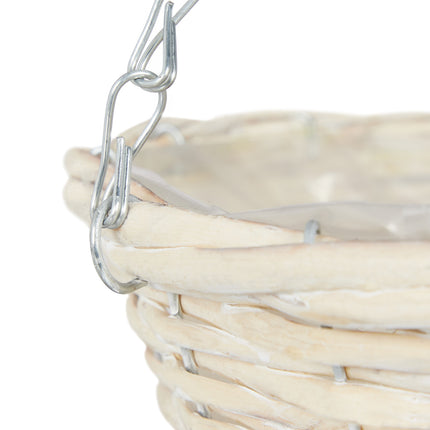 3er-Set kleiner Rattan-Hängekörbe