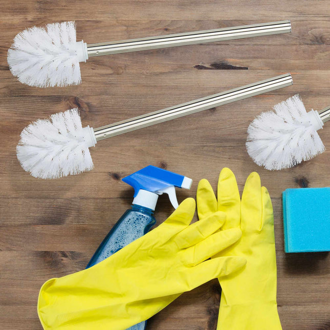 3er-Set Toilettenbürsten weiß
