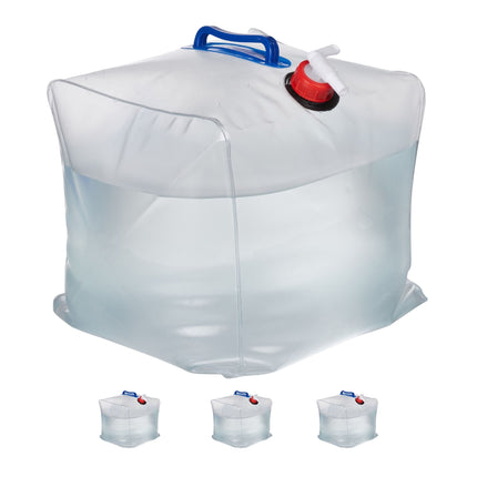 Lot de 4 bidons d'eau pliables 20 L