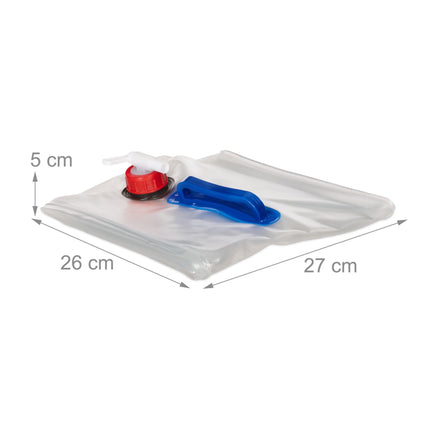 Lot de 4 bidons d'eau pliables 20 L