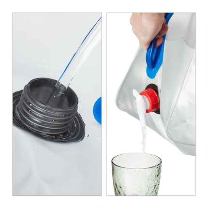 Lot de 4 bidons d'eau pliables 20 L