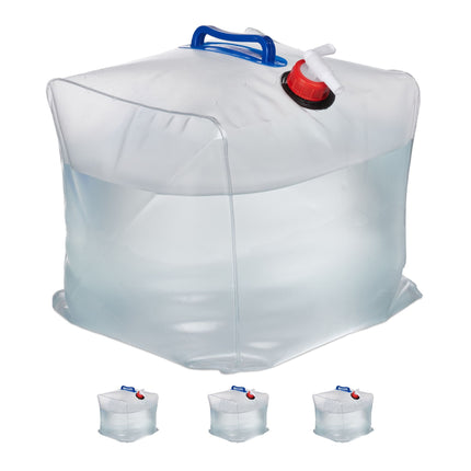 Lot de 4 bidons d'eau pliables 20 L
