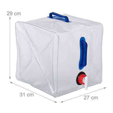 Lot de 4 bidons d'eau pliables 20 L