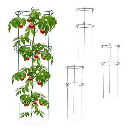 Lot de 4 anneaux de croissance pour supports de plantes
