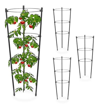 Set of 4 Round Plant Supports, 45 cm