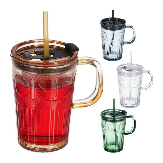 Lot de 4 verres à boire avec anses