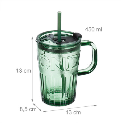 Lot de 4 verres à boire avec anses