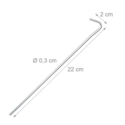 Lot de 50 piquets de tente