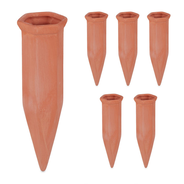 Lot de 6 pointes d'arrosage en argile
