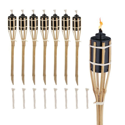 8er-Set Gartenfackeln 50cm
