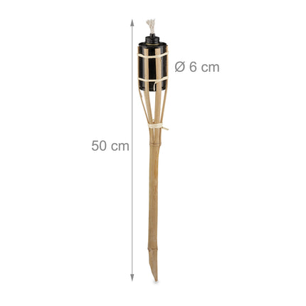 8er-Set Gartenfackeln 50cm