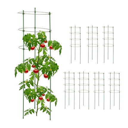 Lot de 8 tuteurs pour plantes 90 cm