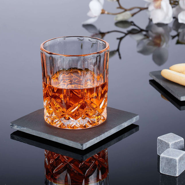 Lot de 8 sous-verres en ardoise