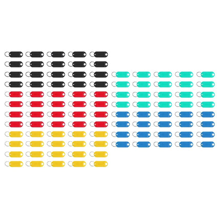 Jeu de porte-clés / identifiants pour clés 100 pièces