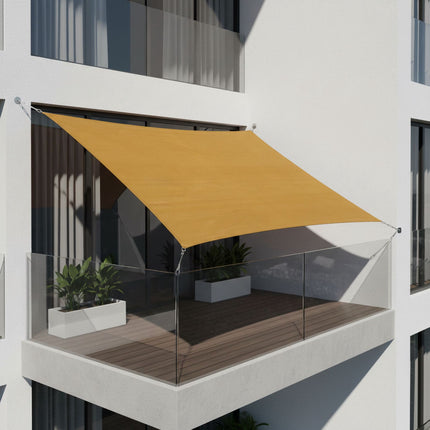 Voile d'ombrage à œillets, protection solaire respirante en PEHD
