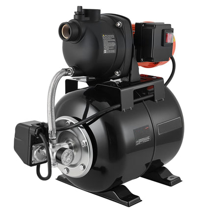 Shallow Well Jet Pump With 19 L Tank, 1.1 HP 230V