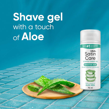 Rasiergel für Frauen, Aloe Vera, Sensible Haut, 75ml