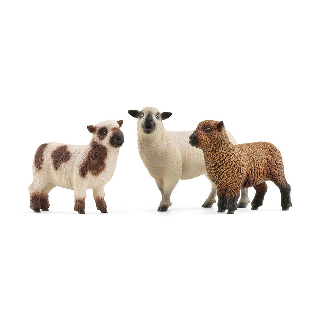 Ensemble de figurines de moutons, jouets réalistes d'animaux de la ferme pour enfants