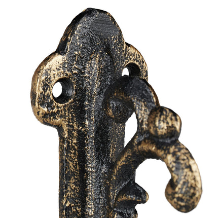 Supports d'étagère, lot de 4, angle de 90° en fonte vintage