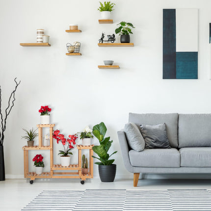 Étagère pour plantes en bambou
