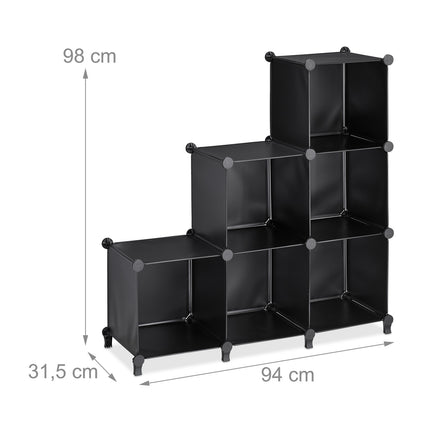 Regalsystem mit 6 Würfeln