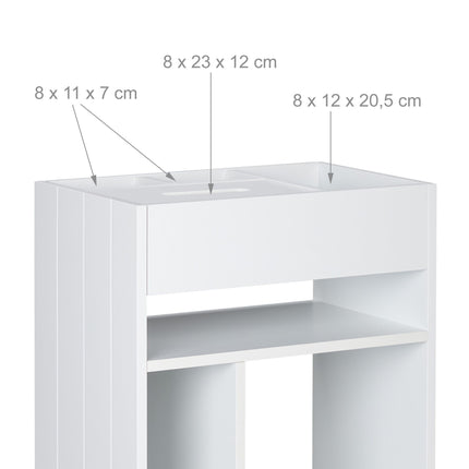 Chariot à étagères pour bureau, salle de bain et cuisine