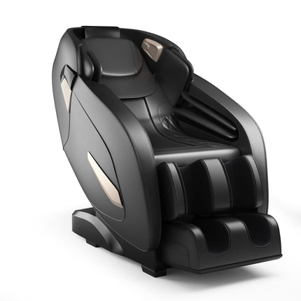 Shiatsu-Massagesessel, verstellbar, Bluetooth, Schwarz, 143x77x111 cm