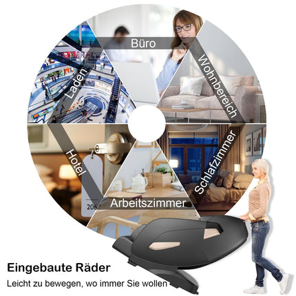 Shiatsu-Massagesessel, verstellbar, Bluetooth, Schwarz, 143x77x111 cm