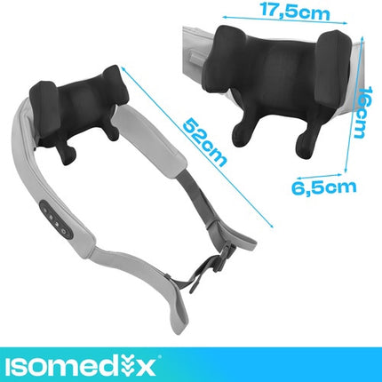Shiatsu-Wireless-Nackenmassagegerät mit LED-Heizung