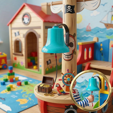 Cloche de navire pour tour de jeux pour enfants - Corde de traction, résistante aux intempéries