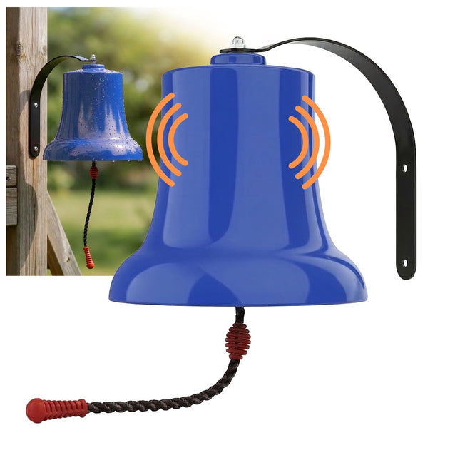 Schiffsglocke für Kinder-Spielhäuser, mit Seilzug, wetterfest