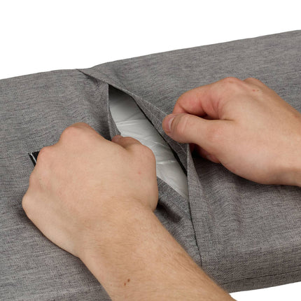 Schuhbank mit gepolstertem Sitz und Staufächern
