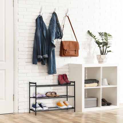 Étagère à chaussures à 3 niveaux