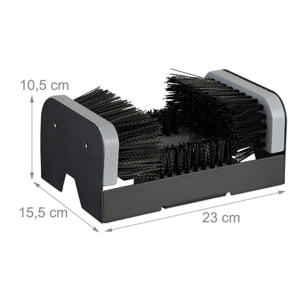 Grattoir à chaussures avec brosses pour le nettoyage extérieur