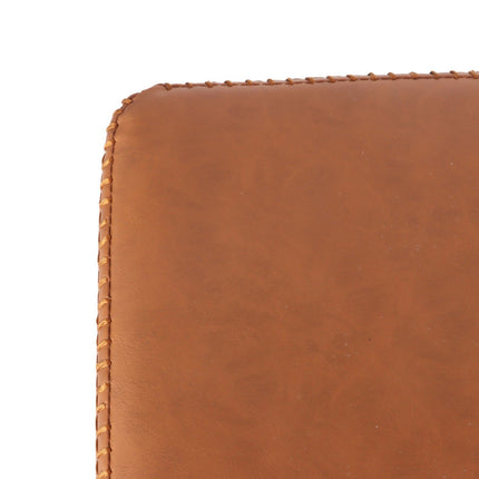 Banc de rangement pour chaussures, simili cuir, 2 étagères