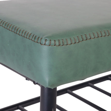 Banc de rangement pour chaussures, simili cuir, 2 étagères